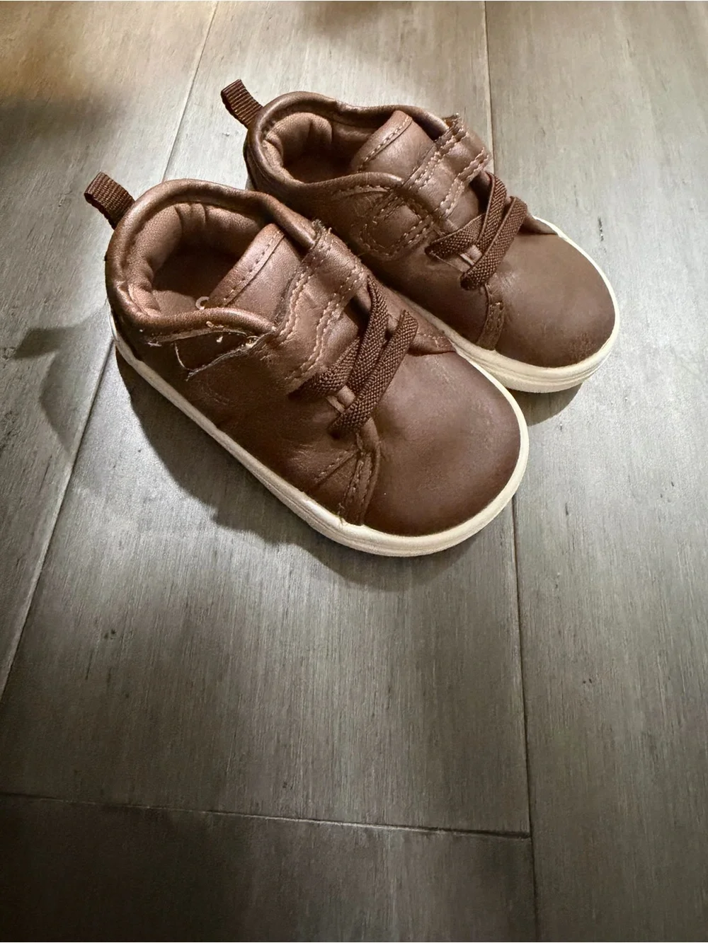 Carter's Brown Toddler Sneakers with White Sole